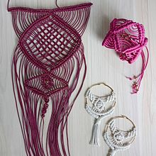 Mi Proyecto del curso: Joyería en macramé. Un progetto di Artigianato, Design di gioielli, Fiber Art e Macramè di lilimm - 20.07.2021