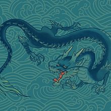 Ryū 竜 . % Raúl Ferreres tarafından hazırlanan Geleneksel illüstras, Ve on projesi - 07.21.2021