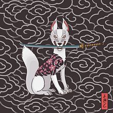 Yakuza Inari . % Raúl Ferreres tarafından hazırlanan Geleneksel illüstras, Ve on projesi - 07.21.2021