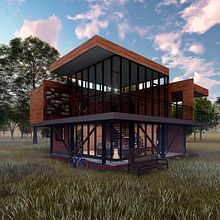 Proyecto Final: Casa DOM por Olger Sepúlveda. 3D, Architecture, Interior Architecture, 3D Modeling, Digital Architecture, ArchVIZ, Design, and Photograph project by Olger Sepúlveda - 02.19.2023