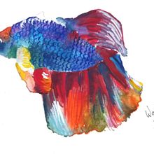 Mi Proyecto del curso: Técnicas modernas de acuarela. Traditional illustration, Fine Arts, Painting, and Watercolor Painting project by Nelly Santana - 07.20.2021
