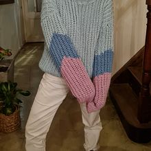 Mi Proyecto del curso: Buzo Hygge. Fashion Design, Fiber Arts, DIY, and Crochet project by Nathalie Schuhl - 07.22.2021