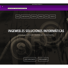 Nueva web de Ingeweb.es Soluciones Informáticas. Web Design project by Ingeweb.es Soluciones Informáticas - 06.15.2021