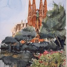 Sagrada Familia Ein Projekt aus dem Bereich Traditionelle Illustration von Regina Raycheva - 22.07.2021