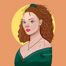 My project in Female Character Portraits in Procreate course. Un proyecto de Ilustración tradicional, Ilustración digital y Dibujo digital de Malar Murugayah - 21.07.2021