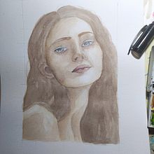 Mi Proyecto del curso: Retrato en acuarela a partir de una fotografía. Traditional illustration, Watercolor Painting, and Portrait Drawing project by helena.lara.2006 - 07.22.2021