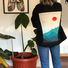 Chaqueta paisaje. Un projet de Design  , et Artisanat de Victoria Cerón - 23.07.2021