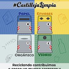 Cartel para campaña de reciclaje. Traditional illustration, Design, Advertising, Graphic Design, T, pograph, Social Media, Infographics, and Vector Illustration project by Carlos Delgado López - 07.23.2021