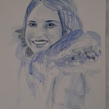 Il mio progetto del corso: Ritratto artistico ad acquerello. Un proyecto de Bellas Artes, Pintura, Pintura a la acuarela y Dibujo de Retrato de chiara.rozzi - 23.07.2021