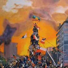 Chile. Ilustração tradicional, Artes plásticas, Pintura, Desenho artístico, e Pintura a óleo projeto de Begoña Blázquez Parro - 23.07.2021