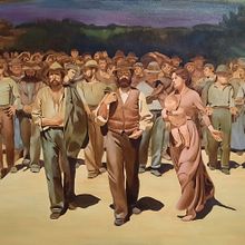 Il quarto stato. Pintura, Pintura a óleo, e Artes plásticas projeto de Begoña Blázquez Parro - 23.07.2021