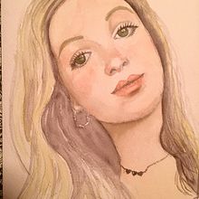Mi Proyecto del curso: Retrato en acuarela a partir de una fotografía. Ilustração tradicional, Pintura em aquarela, e Desenho de retrato projeto de Pascale Colin - 23.07.2021