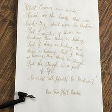 Mi Proyecto del curso: Caligrafía inglesa de la A a la Z. Un progetto di Calligrafia di Andrea Lopez - 23.07.2021