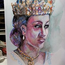 Il mio progetto del corso: Ritratto artistico ad acquerello. Fine Arts, Painting, Watercolor Painting, and Portrait Drawing project by Giuseppina Capalbo - 07.05.2021