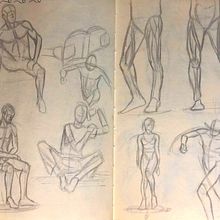 Practicas Anatómicas. Traditional illustration project by Marcoantonio Luciano Villegas Valdez - 07.24.2021