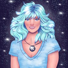 My project in Female Character Portraits in Procreate course. Projekt z dziedziny Trad, c, jna ilustracja, Ilustracja c, frowa, R, sunek c i frow użytkownika Sue Zie - 24.07.2021