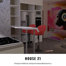 My project in Home Design and Reform course. Interior Architecture, Interior Design, Interior Decoration, and Spatial Design project by Kristýna Hrášková - 07.24.2021
