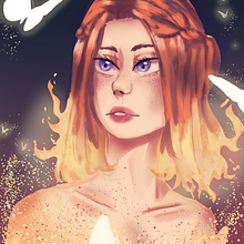 Mi Proyecto del curso: Retratos digitales de fantasía con Photoshop. Projekt z dziedziny Tradycyjna ilustracja,  Rysunek, Ilustracja cyfrowa, Portrety, Rysunek cyfrowy i Malarstwo cyfrowe użytkownika Mia Veronika Muñoz Merida - 25.07.2021