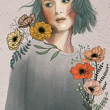 Mein Kursprojekt: Illustriertes Porträt mit Procreate. Traditional illustration, Vector Illustration, Digital Illustration, and Portrait Drawing project by amandamalin - 07.25.2021