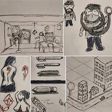 Mi Proyecto del curso: El arte del sketching: transforma tus bocetos en arte. Traditional illustration, Pencil Drawing, Drawing, and Sketchbook project by garyobando - 07.25.2021