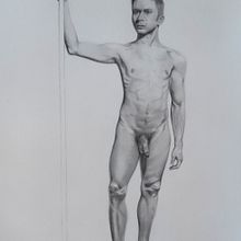 My project in Realistic Human Figure Drawing course. Ilustração tradicional, Artes plásticas, Esboçado, Desenho a lápis, Desenho, Desenho realista, e Desenho anatômico projeto de Krisztina Hepp - 25.07.2021