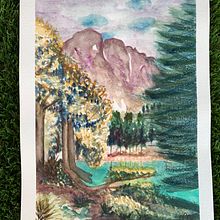 Mi Proyecto del curso: Paisajes naturales en acuarela. Un projet de Beaux Arts, Peinture , et Aquarelle de Maria GrinnAis - 25.07.2021