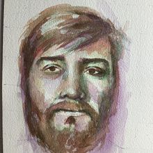 My project in Artistic Portrait with Watercolors course. Projekt z dziedziny  Sztuki piękne,  Malarstwo, Malowanie akwarelą i Portret użytkownika buxwom1 - 25.07.2021