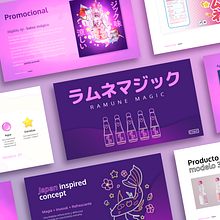 Magic Ramune. Proyecto del curso: Principios de diseño para presentaciones. Design Management, Graphic Design, Marketing, and Communication project by Rebeca Tenorio - 07.17.2021
