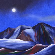 Pleine lune, projet personnel. Ilustração tradicional, e Artes plásticas projeto de Clara Debray - 26.07.2021