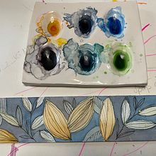 Blätter und Blüten für "Negative Aquarelltechniken zur botanischen Illustration". Un proyecto de Ilustración tradicional, Pintura a la acuarela e Ilustración botánica de Andrea Gunkler - 26.07.2021