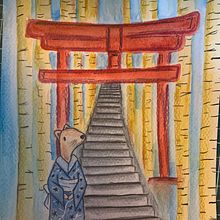 Mi Proyecto del curso: Ilustración en acuarela con influencia japonesa. Traditional illustration, Drawing, and Watercolor Painting project by Fernanda Jacinto - 07.26.2021