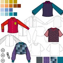 Mi Proyecto del curso: Introducción a Adobe Illustrator para el diseño de moda. Traditional illustration, Vector Illustration, and Fashion Design project by Manuela Rincón - 07.22.2021
