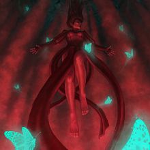 The Red Cavern Ein Projekt aus dem Bereich Traditionelle Illustration von Alba Scudo - 26.07.2021