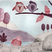 Mi Proyecto del curso: Ilustración narrativa infantil con técnicas mixtas. Un proyecto de Ilustración tradicional, Collage, Dibujo a lápiz, Ilustración infantil, Narrativa y Pintura gouache de Sandra Ruiz Esteban - 27.07.2021