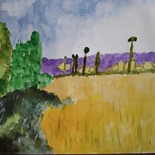 Aquarela de fotos da natureza. Un projet de Illustration traditionnelle, Photographie, Artisanat , et Lettering de Rosana - 27.07.2021