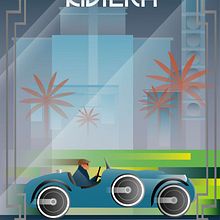 Riviera. Traditional illustration, Fine Arts, Poster Design, and Digital Illustration project by chrisbardsley5 - 07.26.2021