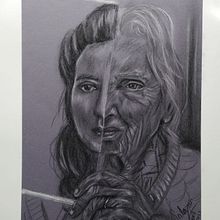 Mi Proyecto del curso: Retrato realista al carboncillo. Traditional illustration, Fine Arts, Drawing, Portrait Drawing, and Realistic Drawing project by Ricardo Salazar - 08.16.2021