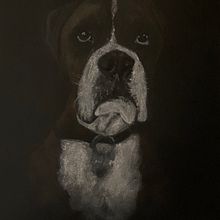 My project in Realistic Chalk Pastel Portraits course. Traditional illustration, Fine Arts, Drawing, Portrait Drawing, and Realistic Drawing project by Luis Ferreira - 07.27.2021