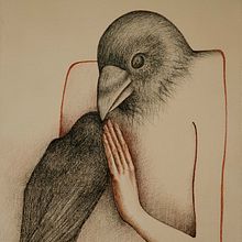 Cuervas. Traditional illustration, Pencil Drawing, and Fine Arts project by Natalia Bustos - 07.27.2021