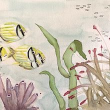 My project in Marine Universe Illustration in Watercolor course. Un progetto di Illustrazione tradizionale, Pittura, Pittura ad acquerello e Illustrazione naturalistica di Cristina Nava - 07.07.2021