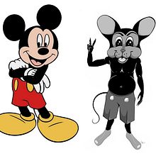 New Mickey is a drawing I submitted for a lesson on comic outline and style. . Projekt z dziedziny Komiksy użytkownika Cynthia Dunning - 24.07.2021