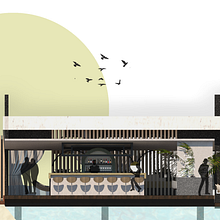 Mi Proyecto del curso: Restaurante Mar is Kos. Projekt z dziedziny Architektura wnętrz, Projektowanie wnętrz, Dekoracja wnętrz, Projektowanie powierzchni h, low i ch użytkownika Angie Salazar - 27.07.2021