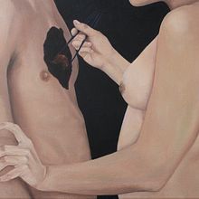Entre caníbales. Oil Painting, and Painting project by Daniela F. Cortéz - 07.28.2021