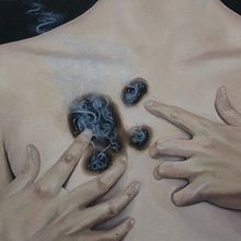 La hoguera. Projekt z dziedziny  Malarstwo i Malarstwo olejowe użytkownika Daniela F. Cortéz - 28.07.2021