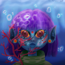 Secreto del mar Ein Projekt aus dem Bereich Traditionelle Illustration, Digitale Illustration und Digitale Zeichnung von Daniela Moran - 28.07.2021