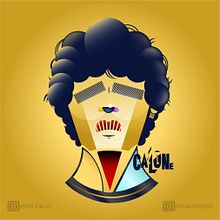 ilustracion vectorial geometrica - Homenaje Maradona. Un proyecto de Ilustración tradicional, Ilustración digital, Ilustración vectorial, Dibujo y Dibujo de Retrato de Calone - 28.07.2021