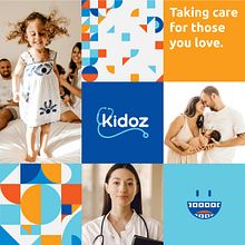 Kidoz Pediatric Clinic - ReBranding. Br, ing e Identidade, Design de logotipo, Design, Ilustração tradicional, e Direção de arte projeto de BLEI Studio - 28.07.2021