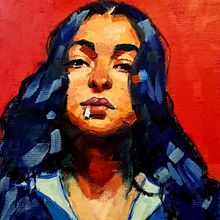 My project in Expressive Oil Portraiture: Explore the Alla Prima Technique course. Projekt z dziedziny  Sztuki piękne,  Malarstwo i Malarstwo olejowe użytkownika Aysha Aldoseri - 29.07.2021