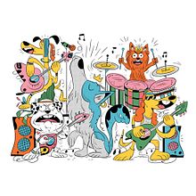 Seu cão não é doido / Seu gato não é doido. . Traditional illustration, Design, and Character Design project by Kleverson Mariano - 07.29.2021