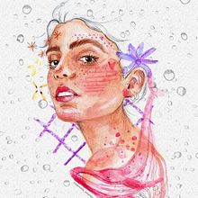 OCEAN GIRL Ein Projekt aus dem Bereich Traditionelle Illustration, Bildende Künste, Malerei, Zeichnung, Aquarellmalerei, Porträtzeichnung und Artistische Zeichnung von barbarabarbosa_art - 29.07.2021